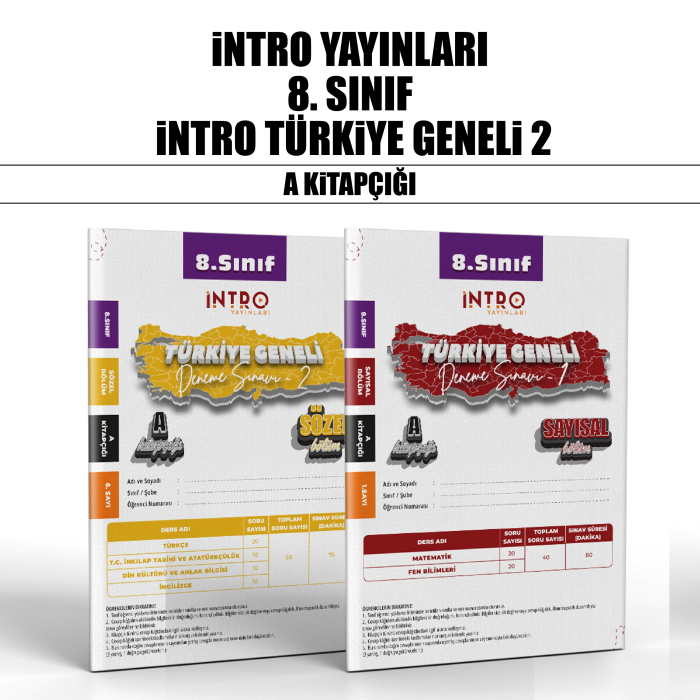 İNTRO 08.SINIF TÜRKİYE GENELİ SAY/SÖZ 2-A -25-26